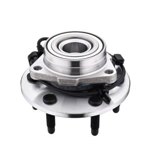 4WD Front Wheel Hub and Bearing Assembly 515036 Compatible for Chevy Silverad...