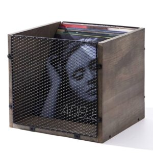 Vinyl Record Storage Crate, Record Holder Shelf