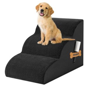 Romrol Dog Stairs Ramp for Beds Couches Extra Wide Pet Steps with Durable Non...