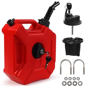 Portable Backup Spare Oil Can 5L/1.3 Gallon Gas Tank For Car For Motorcycles NEW