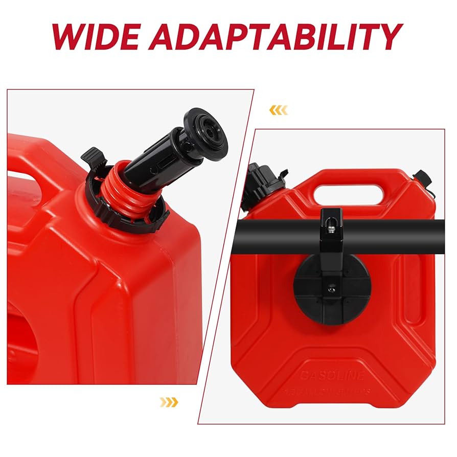 Portable Backup Spare Oil Can 5L/1.3 Gallon Gas Tank For Car For Motorcycles NEW - Image 3