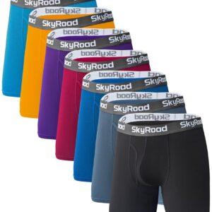 Mens Underwear Boxer Briefs 7 Pack Moisture Wicking L Assorted (7 Pack)