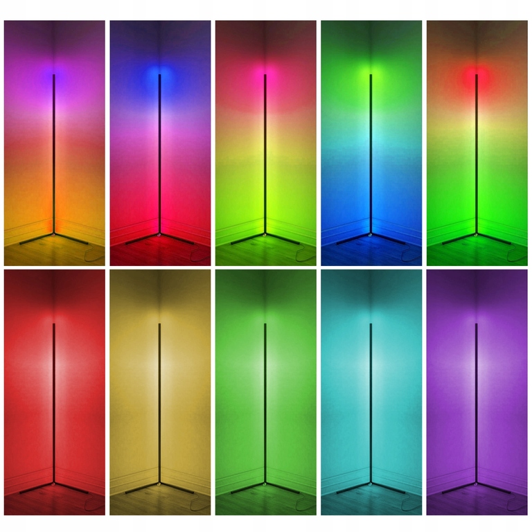 LED RGB floor lamp 20W 140cm black + REMOTE CONTROL - Image 10