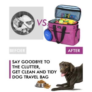SoarDream Multi-Function Dog Travel Bag Airplane Approved Dog Gear Overnight Bag